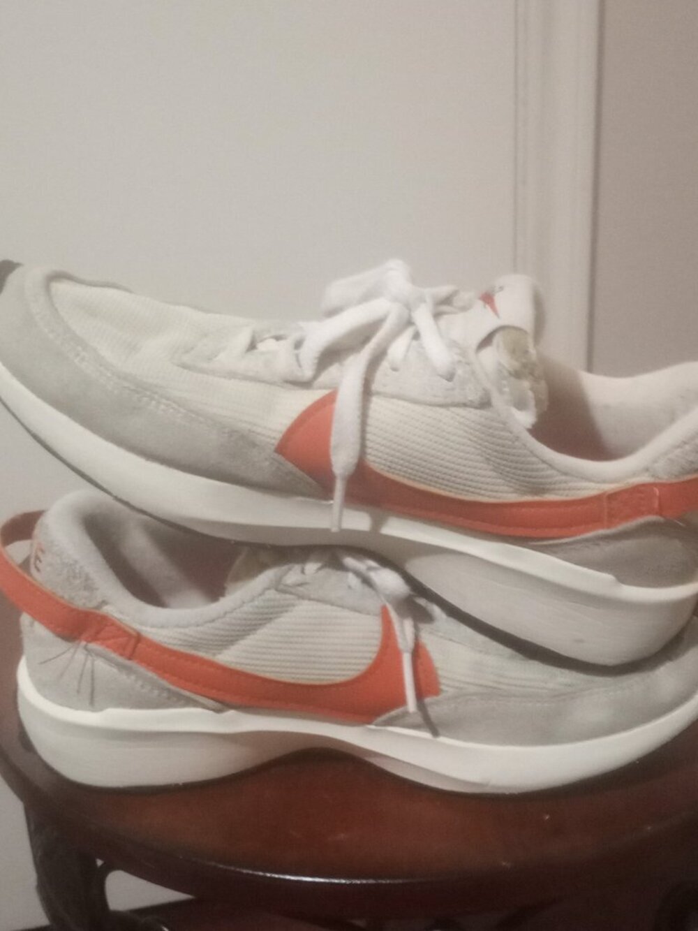 Nike Shoes Womens Size 7 White Sand Beige Waffle Debut Road Running DH9523-100 - Picture 11 of 12